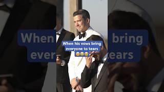 His wedding vows had us all sobbing 🥹 #wedding #weddingvideo #shortsvideo #love
