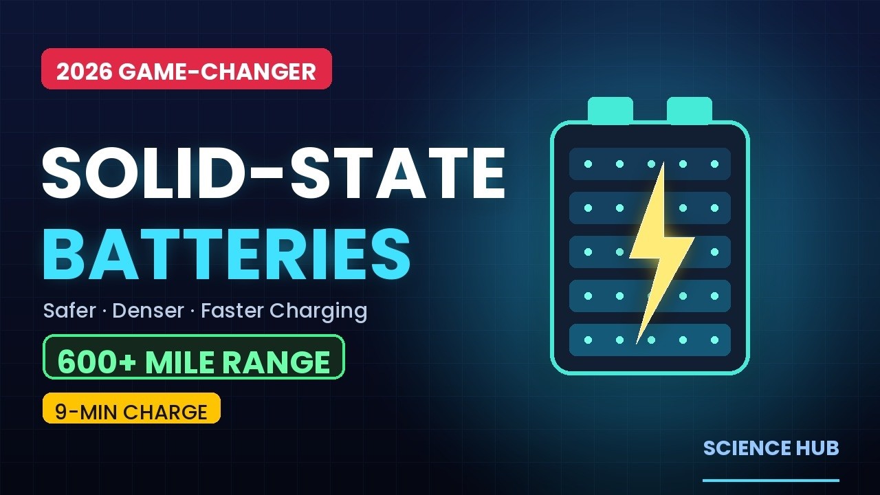 Solid-State Batteries: The 2026 Breakthrough That Changes EVs, Robots & Energy Storage