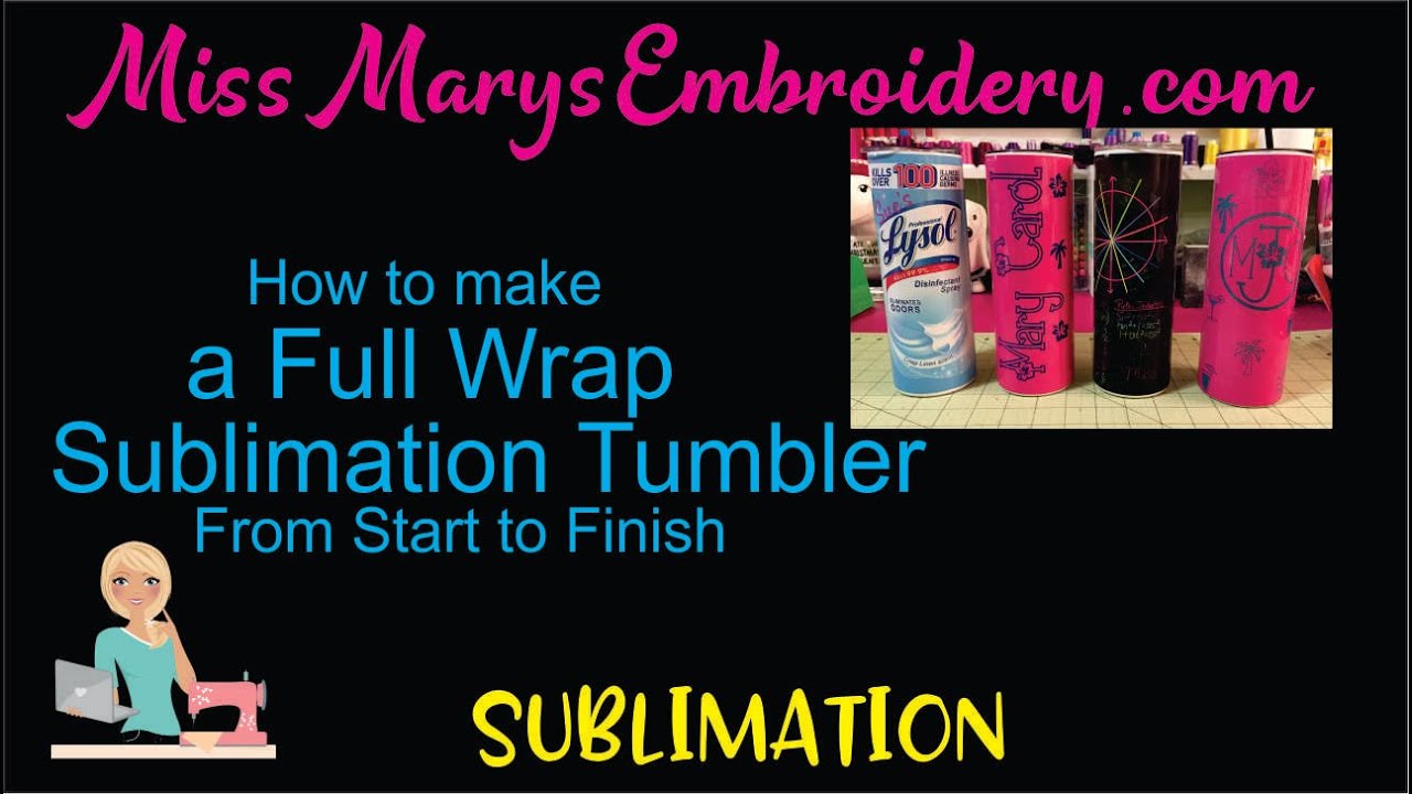 How to create a full Sublimation Wrap Tumbler in a Convection Oven from