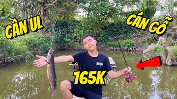 Lu Rê Cá Lóc Bằng Cần Câu Máy UL Cán Gỗ