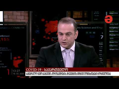 ალექსანდრე მოწერელია კორონავირუსის გავრცელების პრევენციულ ღონისძიებებზე საუბრობს