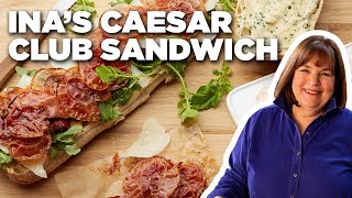 Ina Garten's Chicken Caesar Club Sandwich | Barefoot Contessa | Food Network screenshot 2