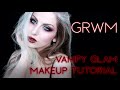 GRWM | Vampy Glam Makeup Tutorial | Chitchat + Updates | Vesmedinia | Gothic Grunge Look