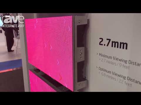 Integrate 2017: NEC Display Showcases Its Indoor LED Tiles from 1.5 mm to 3.8 mm