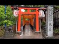Walking in the Rain in Tokyo: UENO PARK, Shrine & Temple - Rain Sounds, Rain Ambience | ASMR Sleep