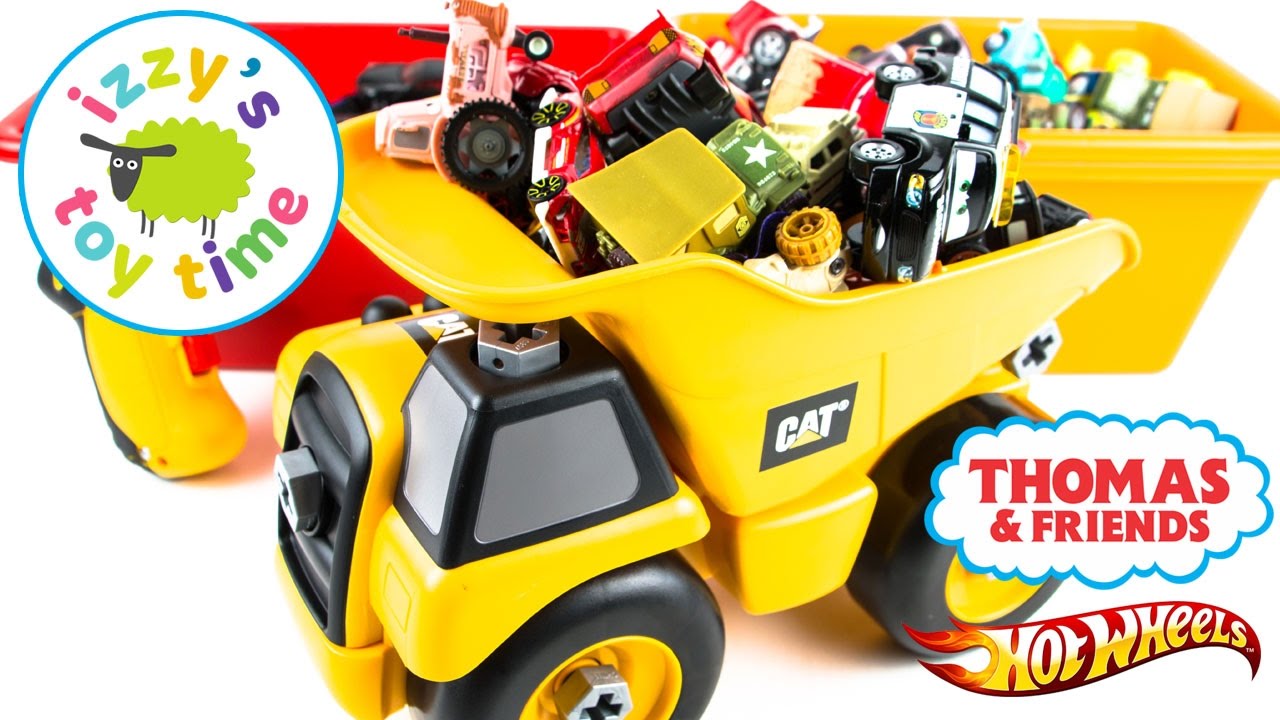 Cars Dump Trucks, Hot Wheels, and Disney Pixar Cars! Toy Cars YouTube
