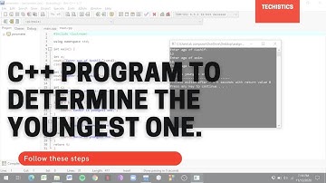How to write a program to determine youngest of three if ages of three are input through keyboard.