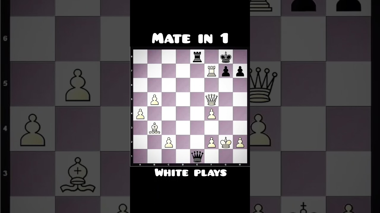 Mate in 1 || Can you solve? || 