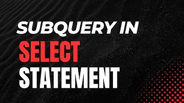 Using subquery in SELECT Part | Oracle SQL fundamentals