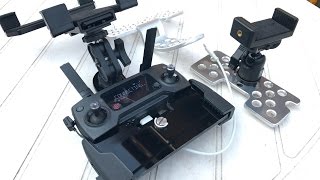 アクリル樹脂板でMavic Proタブレットホルダーを追加制作。I made a tablet holder with acrylic board for Mavic pro