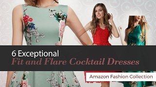 6 Exceptional Fit And Flare Cocktail Dresses Amazon Fashion Collection
