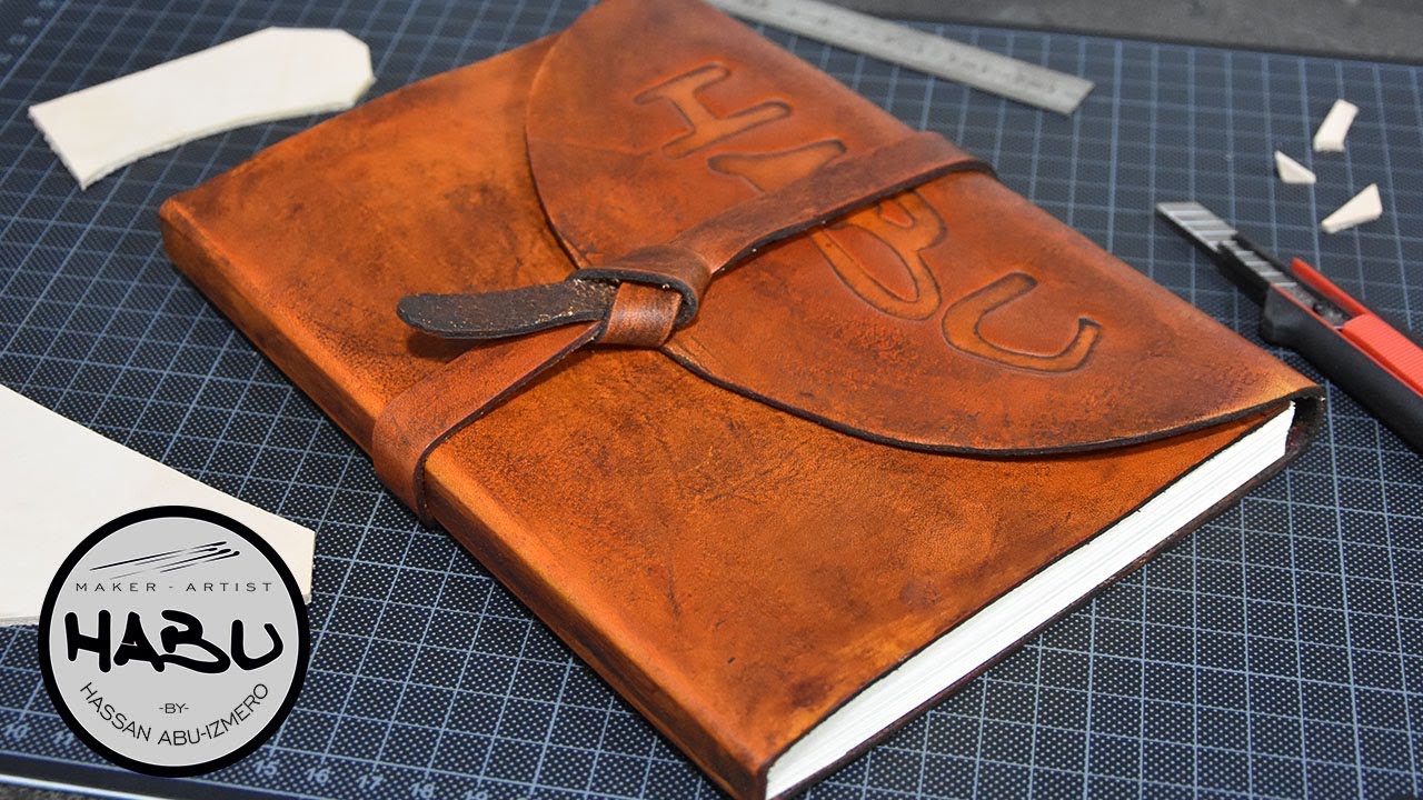 How to EASILY make a Leather Bound Book 