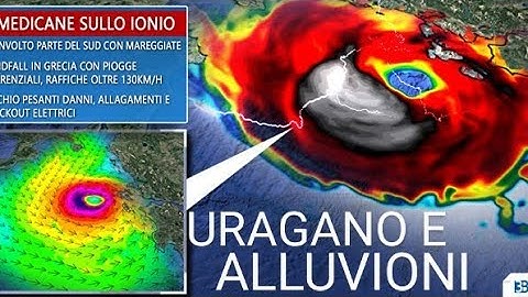 METEO- ALLARME ROSSO PER SUPER MALTEMPO AL SUD!!! URAGANO SULLO IONIO!!!