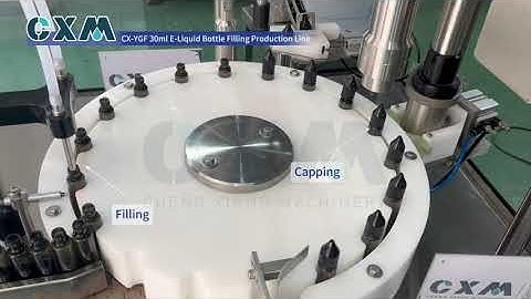 CX-YGF 30ml E Liquid Bottle Filling Line丨Chubby gorilla bottle filling machine