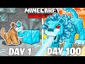 I Survived 100 Days as a DIAMOND LION in HARDCORE Minecraft