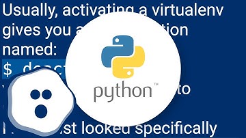 How to leave/exit/deactivate a Python virtualenv