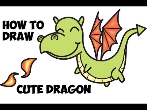 How to Draw a Cute Dragon Easy Step by Step for Beginners and Kids ...