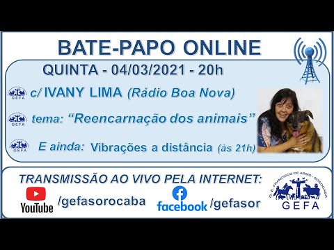 Assista: Bate-papo online - c/ IVANY LIMA (04/03/2021)
