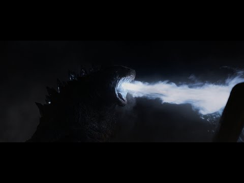 Годзилла побеждает Гнуса с помощью атомного дыхания. \\ Годзилла Godzilla