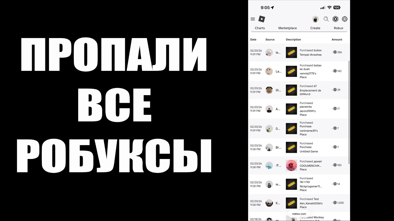 ВСЕ РОБУКСЫ ПРОПАЛИ , А СЛУЖБА ПОДДЕРЖКИ РОБЛОКСА ДО СИХ ПОР НЕ ОТВЕТИЛА !
