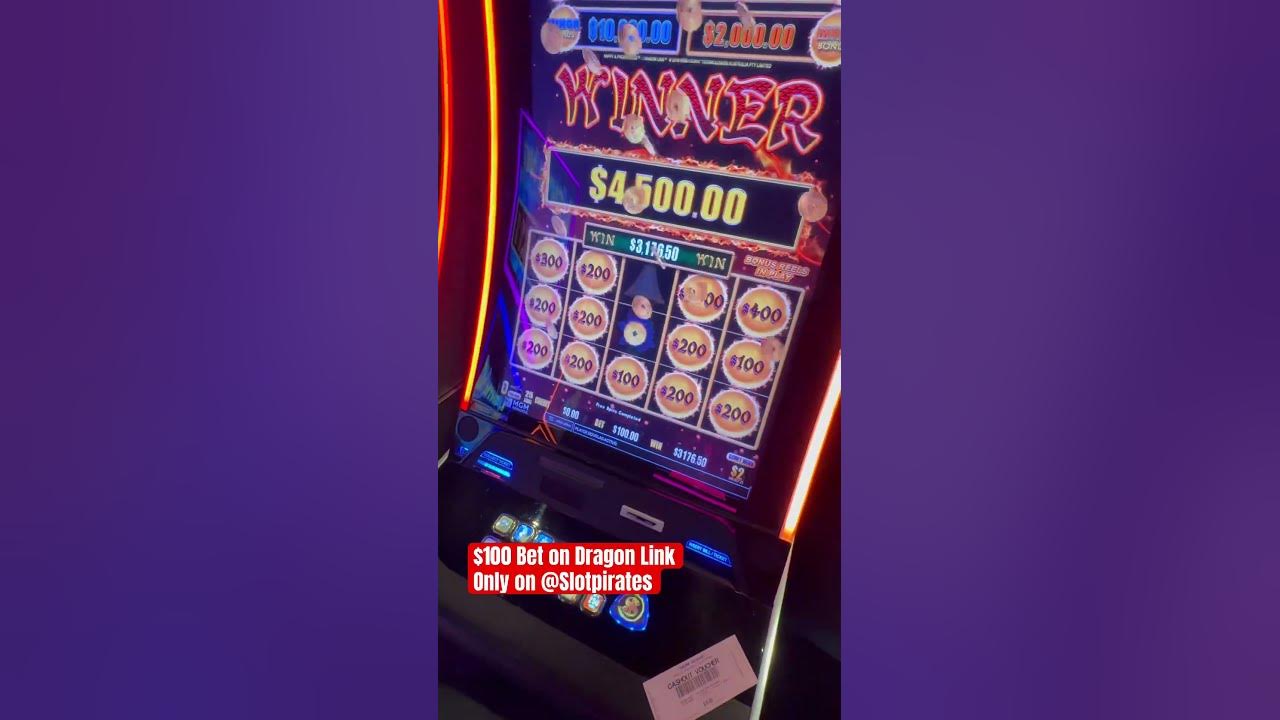 $100 Dragon Link bonus #vegas #casino #slotscasinogames #vegaspromoter ...