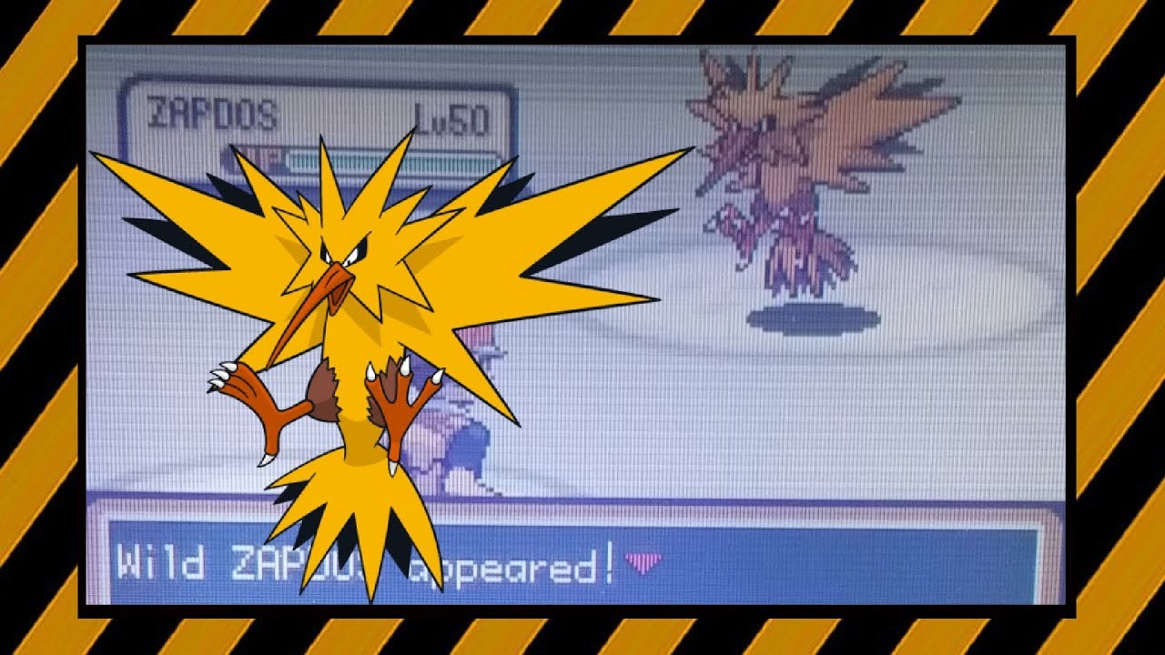 465 - LIVE! Shiny Zapdos after 1600 SRs in Fire Red 