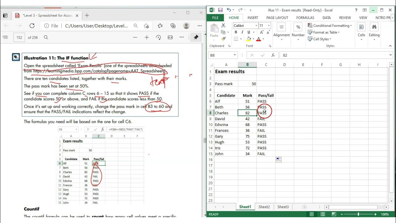 aat-level-3-spreadsheet-excel-if-function-youtube