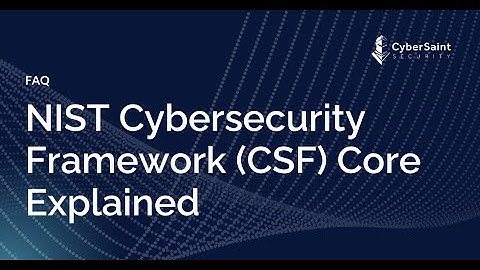 NIST Cybersecurity Framework (CSF) Core Explained