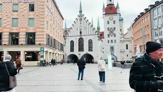 Munich, Germany - 4K Walking Tour - Travel Munich - München - January 2024