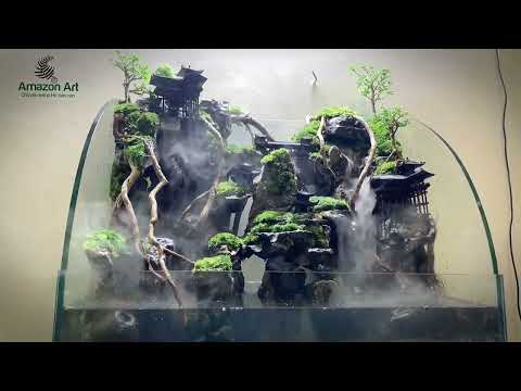 Video Aquaterarrium/ hồ bán cạn cổ trấn thác nước - youtube