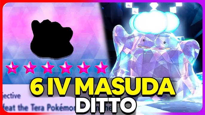 NEW BRILLIANT DIAMOND AND SHINING PEARL 6IV SHINY MASUDA DITTO + DESTINY  KNOT