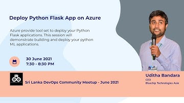 SL DevOps Community Meetup - June 2021 - Deploy Python Flask App on Azure