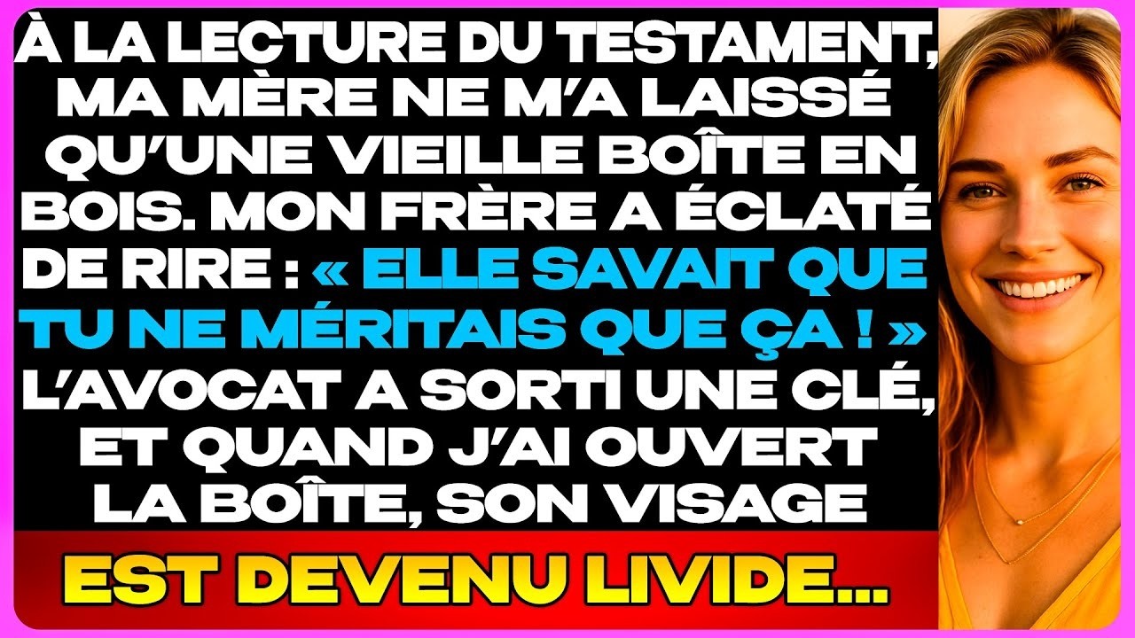 « Regarde-la », a lancé mon frère en me désignant d’un geste méprisant, « toujours en train de jouer à l’infirmière à son âge, dans son petit appartement minable. Maman a enfin compris qui était...