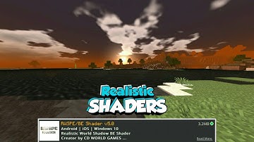 Realistic SHADERS | RWSPE Shaders v 5.0 | For Low end DEVICE | Support MCPE 1.18