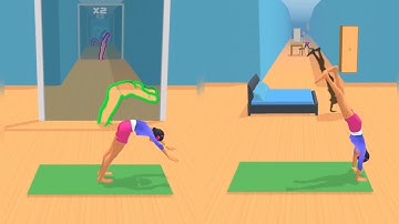 Flex Run 3D Gameplay Android iOS Games #2 #flexrun3d #yoga #gymnastics #funnygame