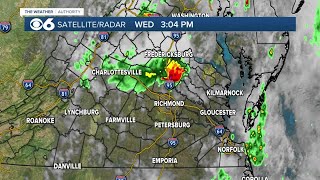 Radar shows destructive storms moving through Virginia Wednesday