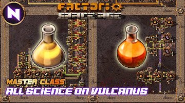 Make All Science On VULCANUS: 🟥🟩🟦⬛🟪🟨🟧 | Factorio Space Age MASTER CLASS