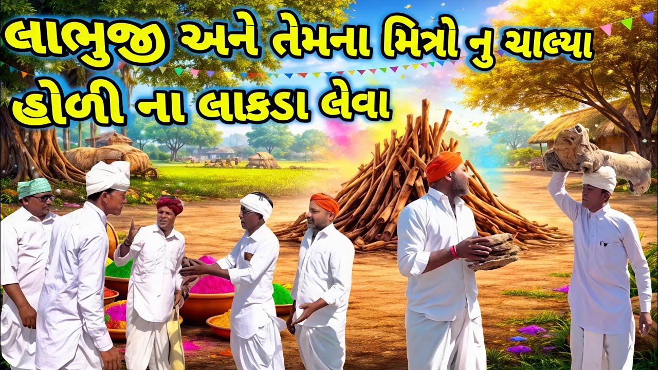 લાભુજી અને તેમના મિત્રો ચાલ્યા હોળી ના લાકડા ભેગા કરવા | New Gujarati Comedy |Ramadhani Comedy House