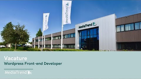 Vacature Front-end Developer bij MediaTrend in Alkmaar
