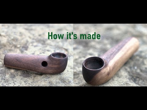 Making a lightweight wooden pipe