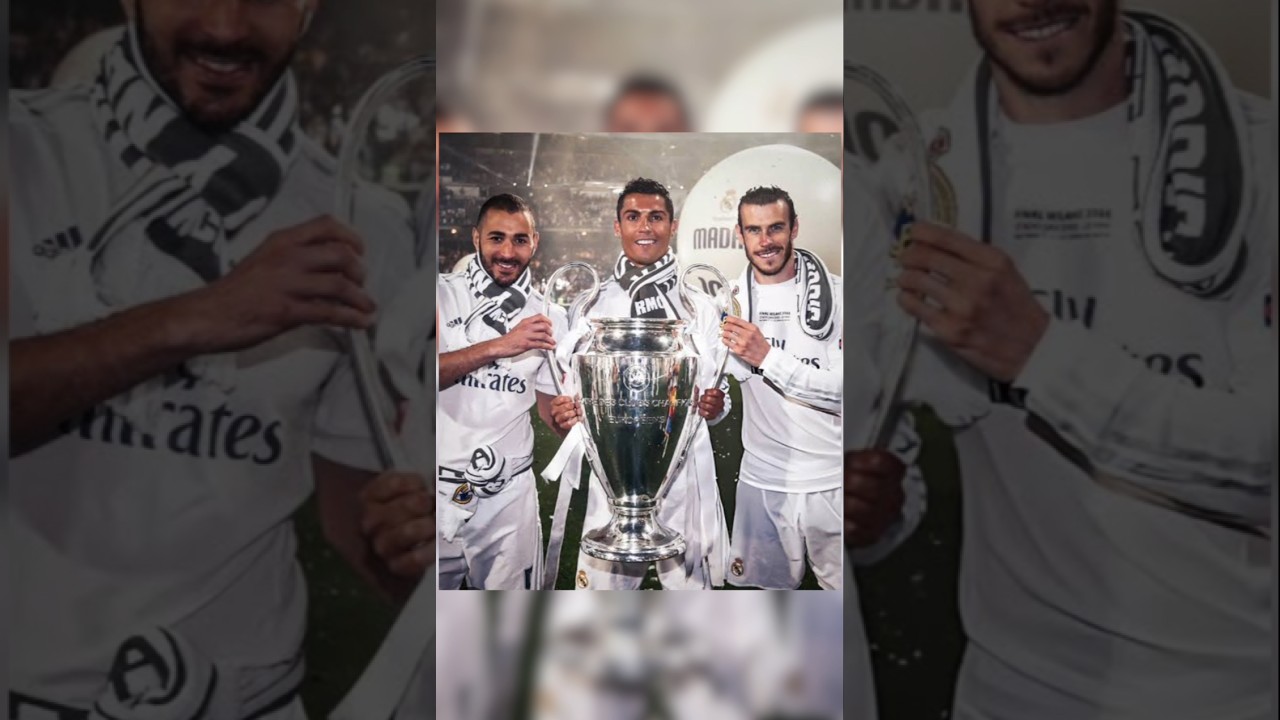 BENZEMA CRISTIANO RONALDO GARRETT BELL UEFA CUP WIN ☠️. 