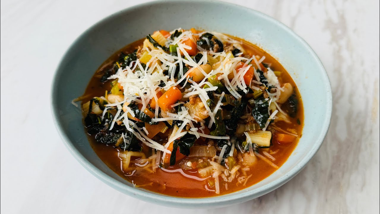 Sopa de Pasta, Alubias y Carne | Pasta e Fagioli 