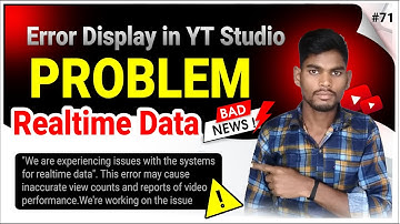 "We are experiencing issues with the systems for realtime data" |  Realtime analytics data problem !