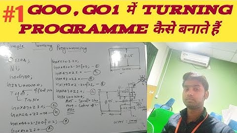 How To Make Turning Programme In G00 & G01 Code || Golden Automation ||