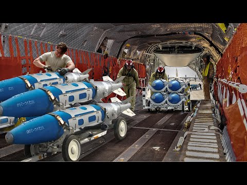 Stacking Massive Amount of Scary Bombs Inside US KC-130 Tanker Plane