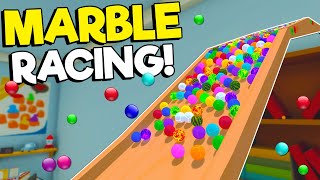 Racing 15,000 Marbles Down a Wacky Race Track! (Marble World Gameplay)