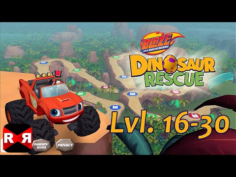 Blaze and the Monster Machines Dinosaur Rescue Lvl.16-30 - iOS / Android - Gameplay Video