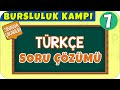 7. Sınıf Türkçe Soru Çözümü | Bursluluk Sınavı 2021