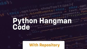 python hangman code