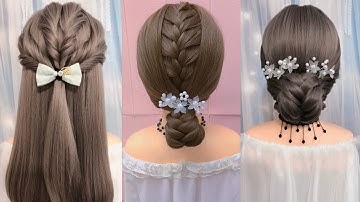 Thắt Tóc Đơn Giản Đi Tiệc | Cách Tết Tóc Đẹp Cho Tóc Dài | Hair Style Girl Simple And Easy
